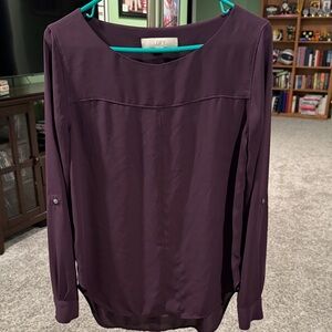 LOFT Deep Purple Women's Blouse